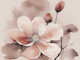 Large Antique Wabi Sabi Magnolia Flower