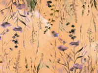 Antique Rustic Hanging Flower Meadow tapete