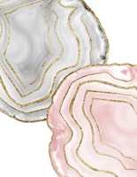 Yin Yang Agate Gold Glam 1 papel de parede