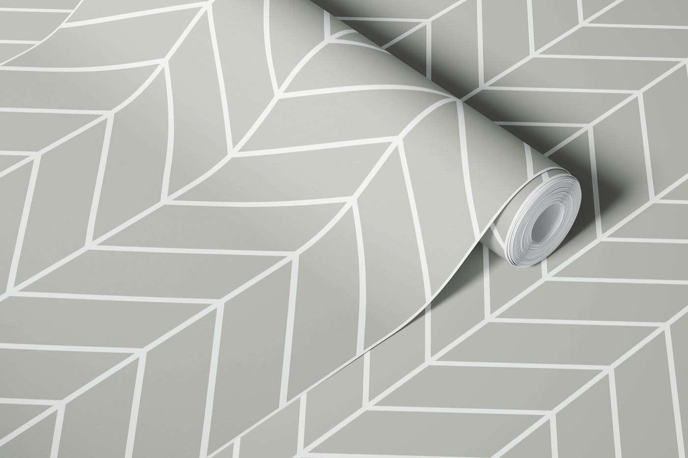 Chevron Pattern - Gray 2 wallpaper roll