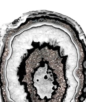 Gray Black White Agate 12a tapeta