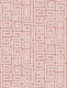 Handmade Painted Shapes Greek Key Dust Pink