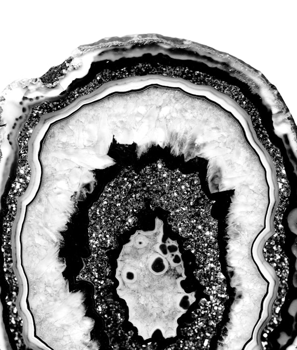 Gray Black White Agate 2ab