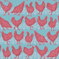 Pink chickens ταπετσαρία