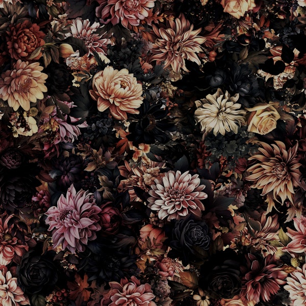 Gothic Dark Floral Design