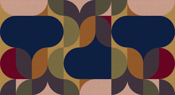 Retro Linen Collage Art