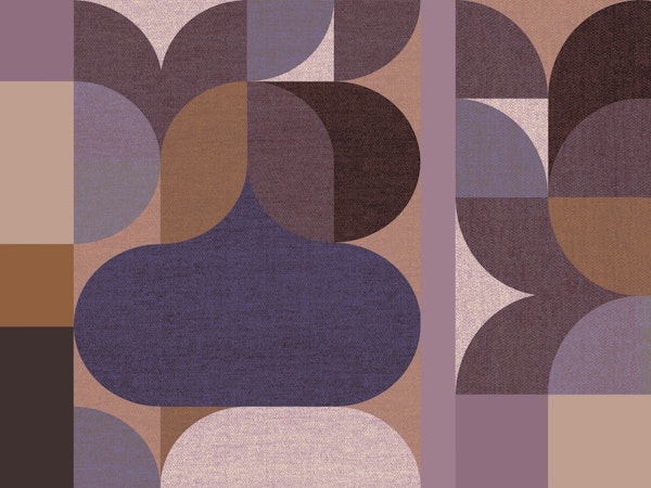 Modern Retro Linen Collage