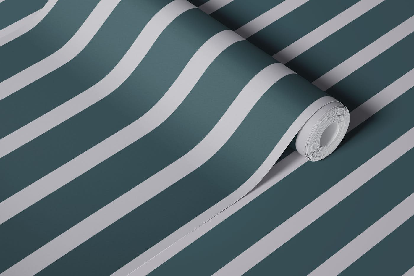 Black and gray stripes wallpaper roll