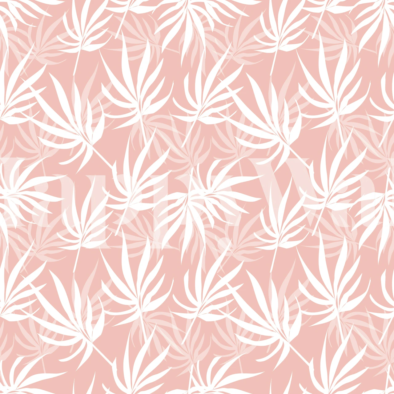 Tropical foliage wallpaper in a modern room