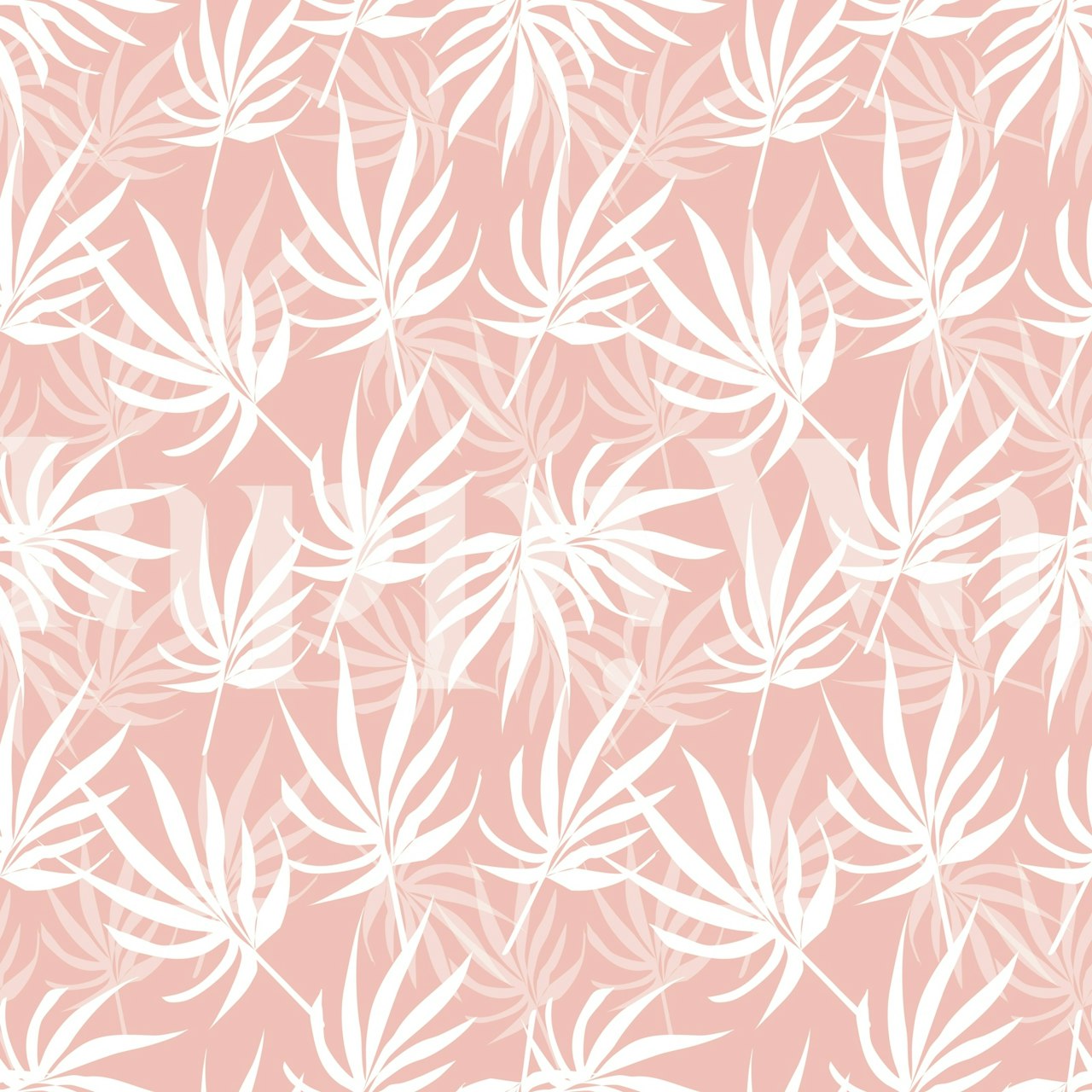 Tropical foliage wallpaper in a modern room