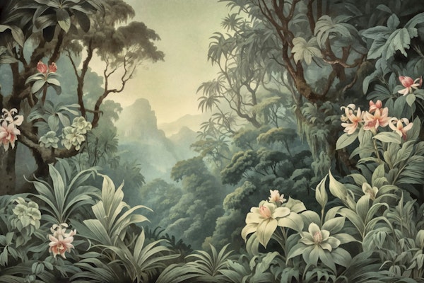 Tropical Rainforest Lush Botanical Escape