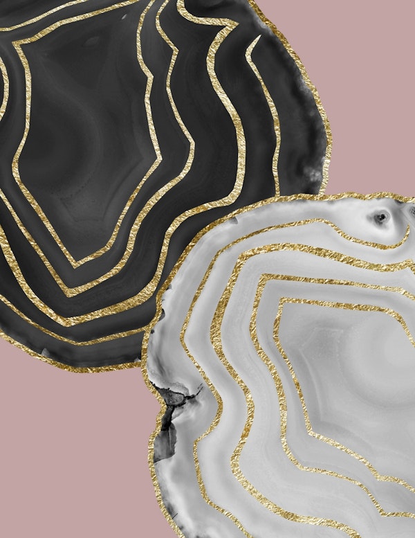 Yin Yang Agate Gold Glam 2