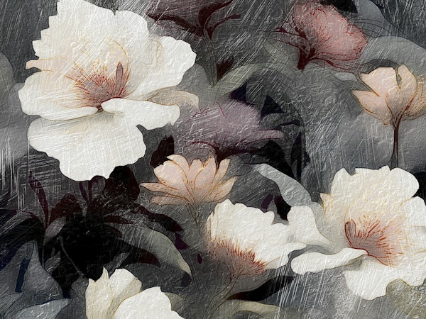 Moody Fall Flower Art