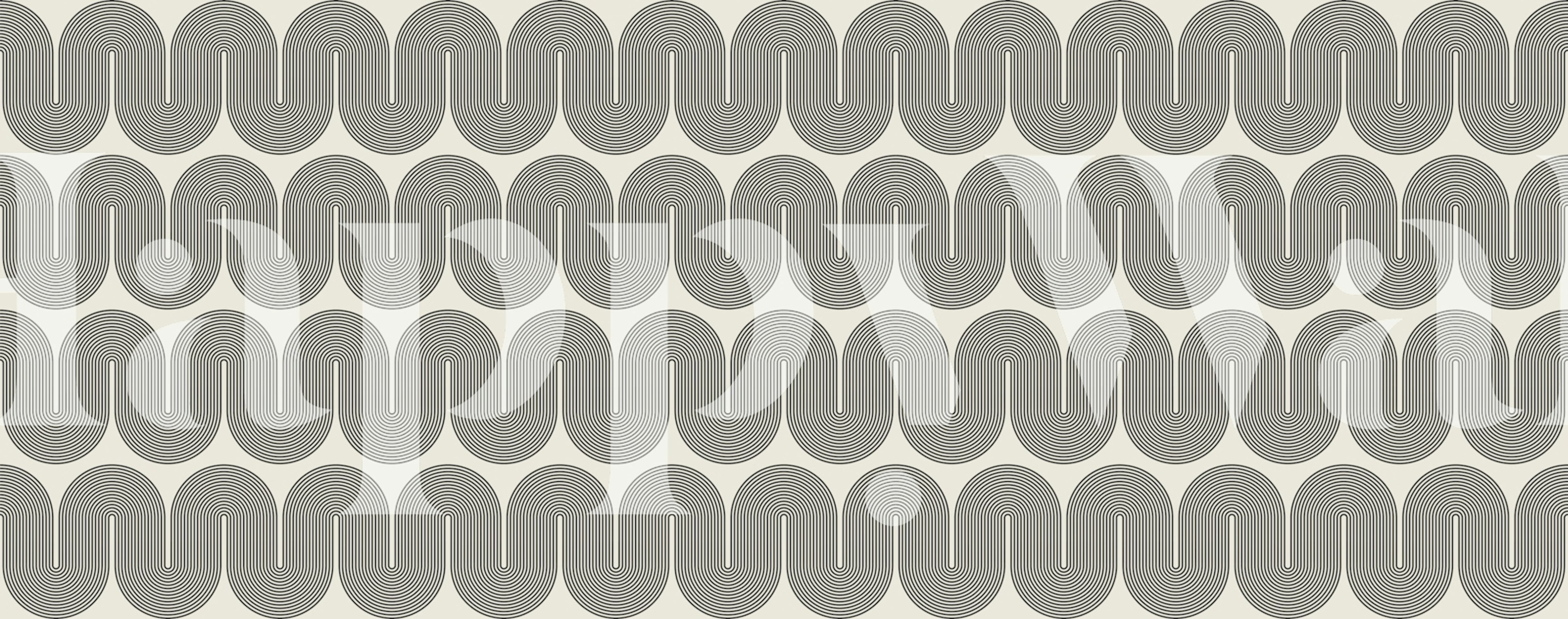 Lines and circles 91 papel pintado en una habitación