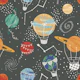 Vibrant Solar System (Charcoal)