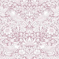 Vintage Strawberry Thief 7 Dusty pink papiers peint