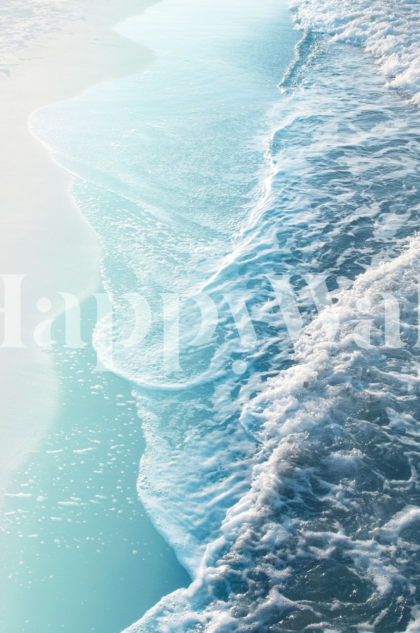 Turquoise Ocean Dream Waves 1 en una habitación