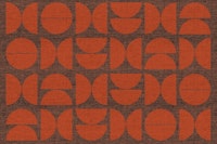 Mid Century Bauhaus Fabric Papercuts behang