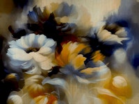 Windy Fall Flowers papiers peint