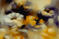 Windy Fall Flowers tapet