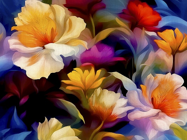 Vivid Flower Fabric