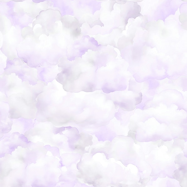 Pastel Watercolor Clouds - Purple