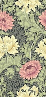 Victorian Chrysanthemum pattern 4 wallpaper