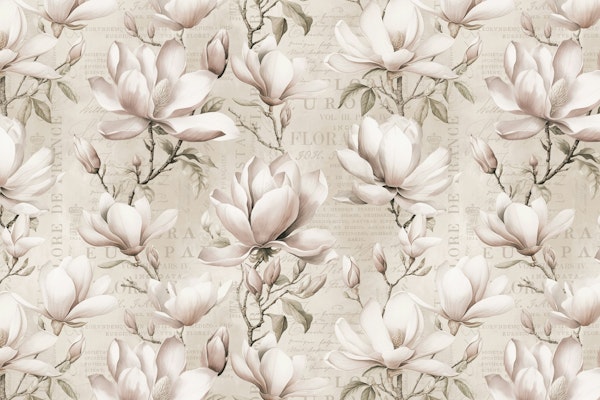 Magnolia Spring Romance Blush Ivory White