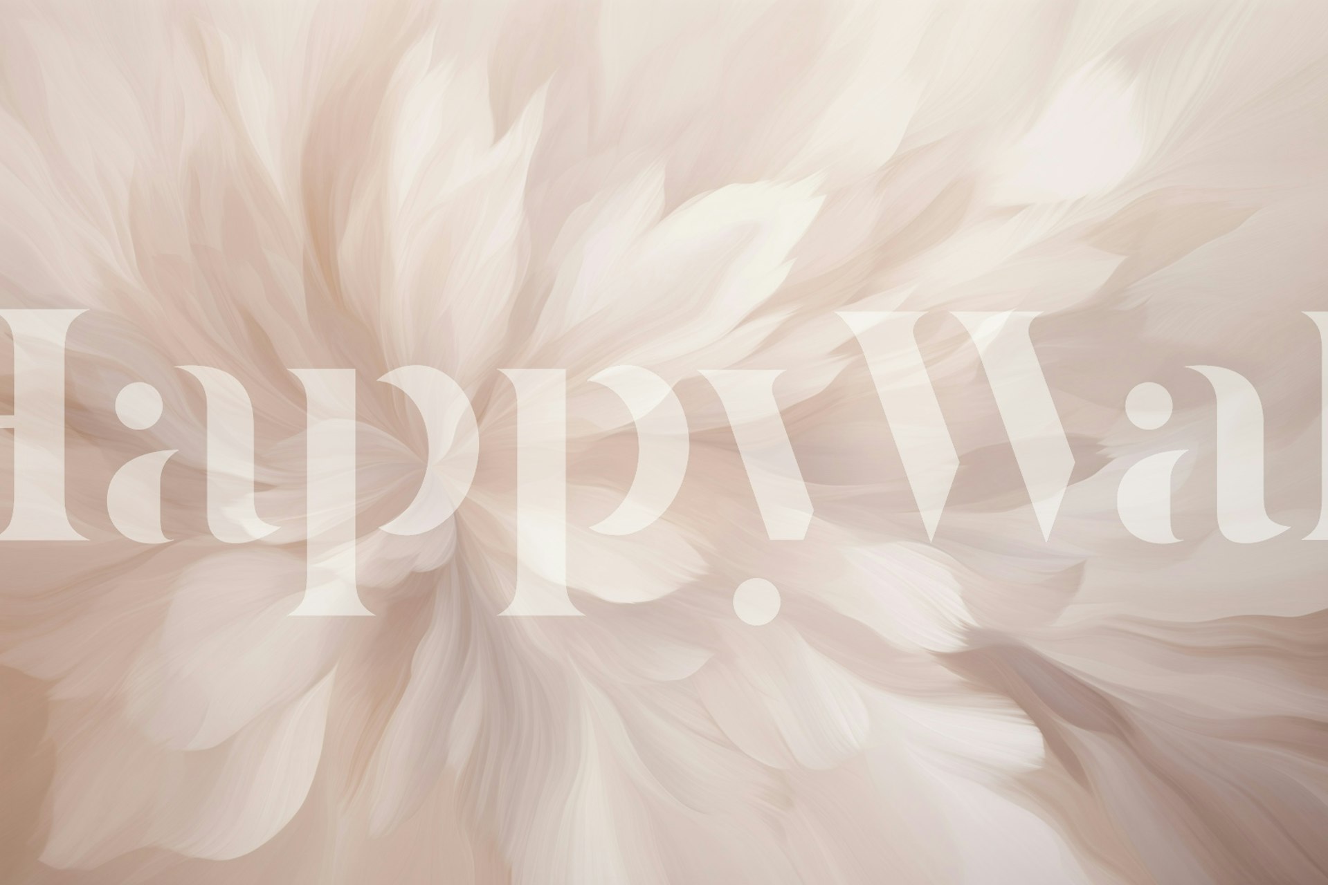 Abstract flower wallpaper design en una habitación