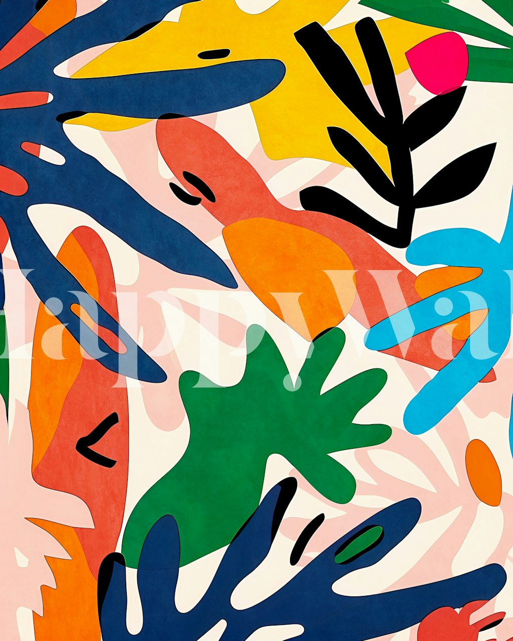 Tropisk have design i et rum