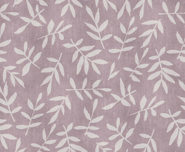 Minimalist Ditsy Leaf Pattern Muted Pink