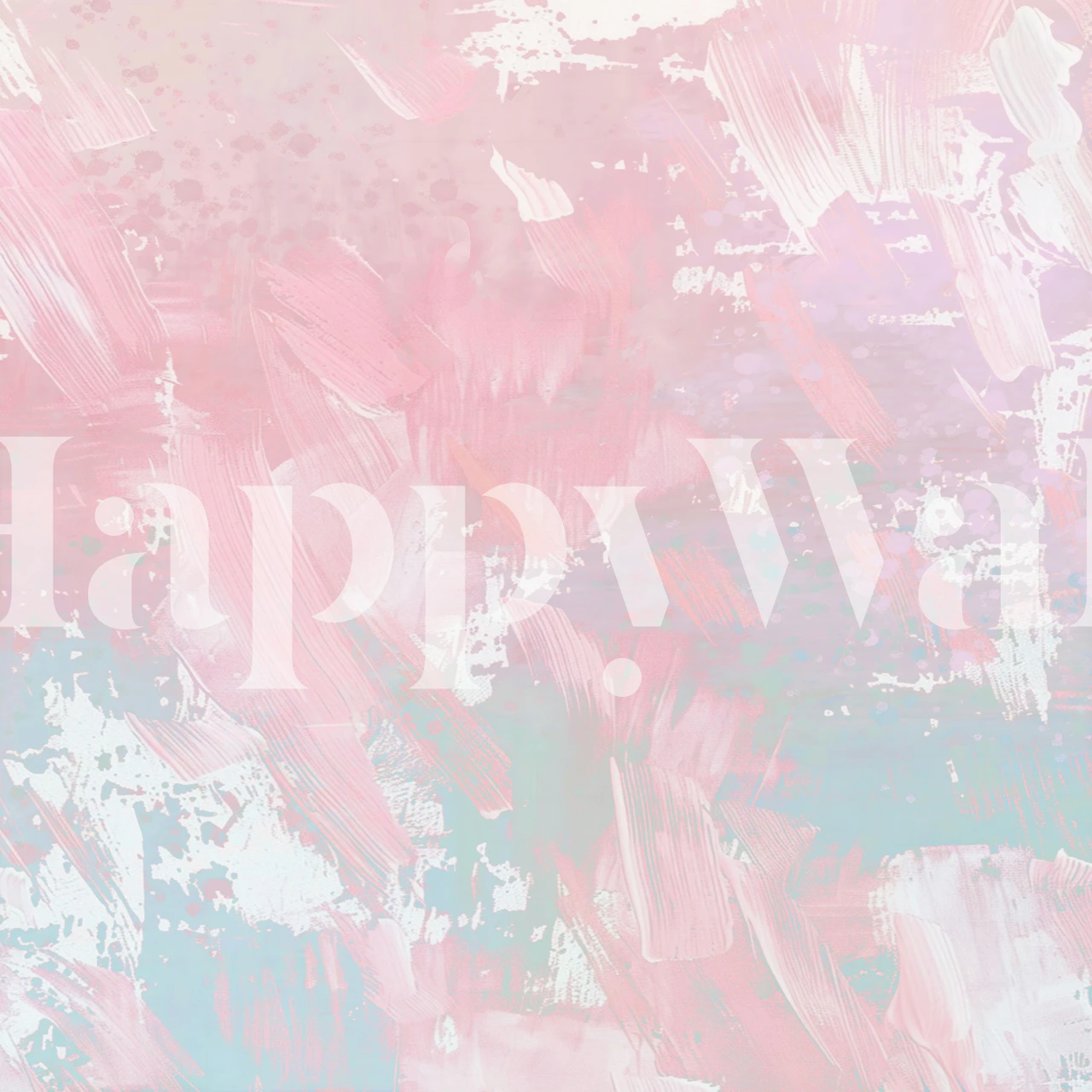 Pastel abstract brushstroke wallpaper featuring light pink and blue hues