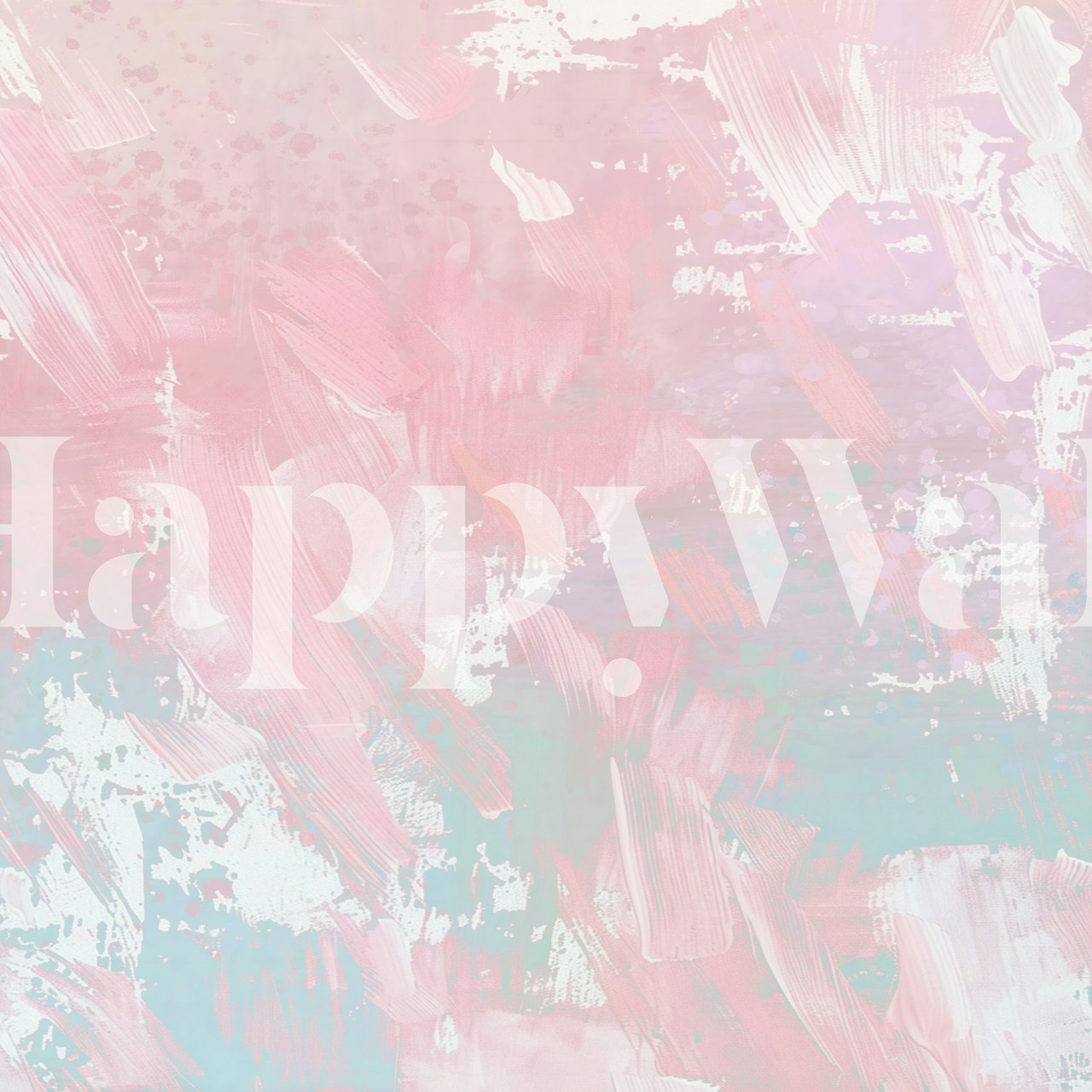 Pastel abstract brushstroke wallpaper featuring light pink and blue hues