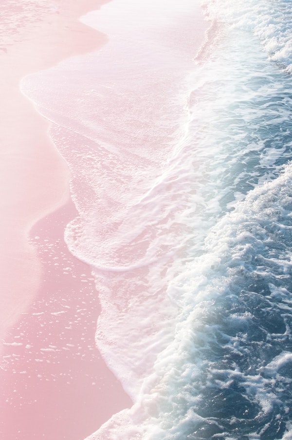 Pink Blue Ocean Dream Waves 1