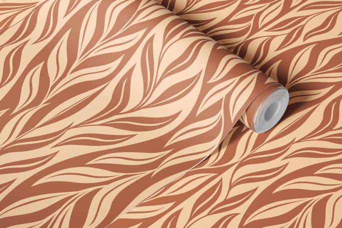 Warm african leaveswallpaper roll