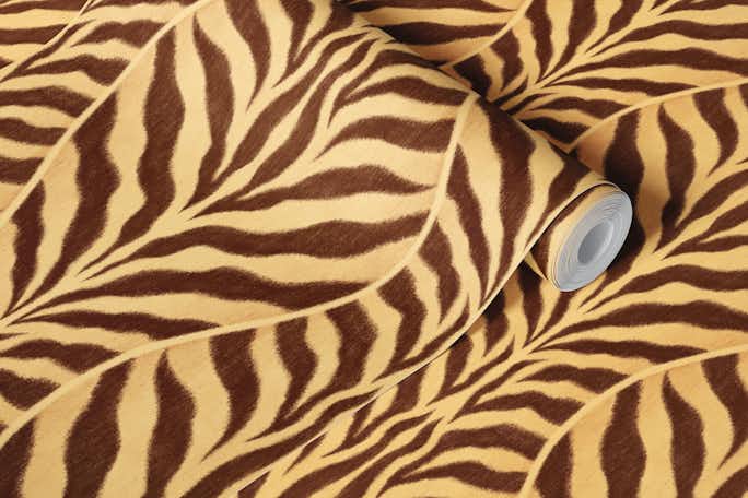 Natural Zebra stripes animal printwallpaper roll