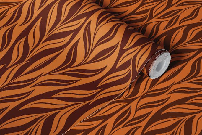 Natural African leaveswallpaper roll