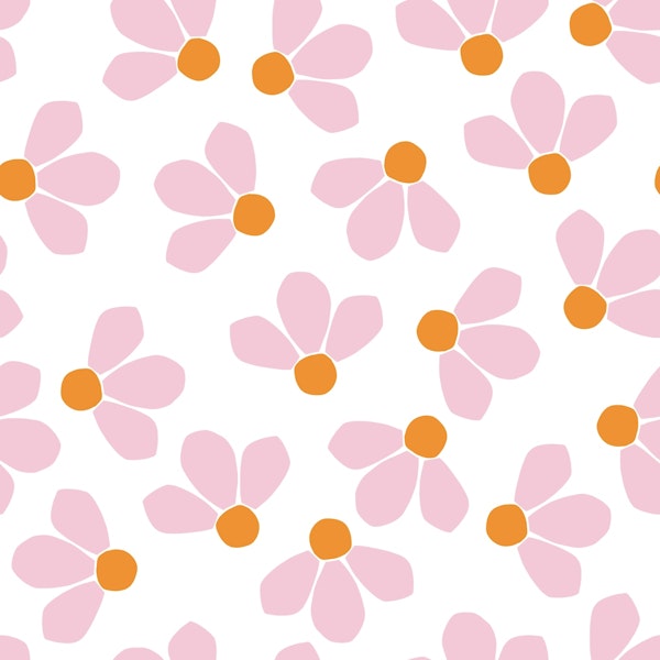 small cut out flowers rosa