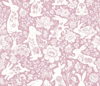 Rabbit Flower Dance (Pink W) ταπετσαρία