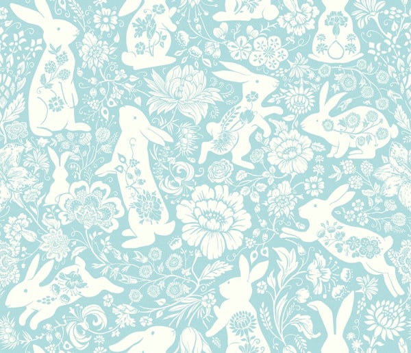 Rabbit Flower Dance (light blue)