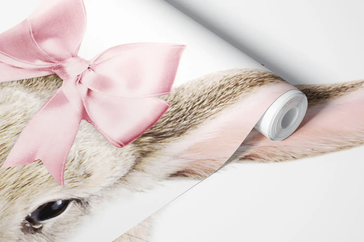 Bunny with a Bow wallpaper roll