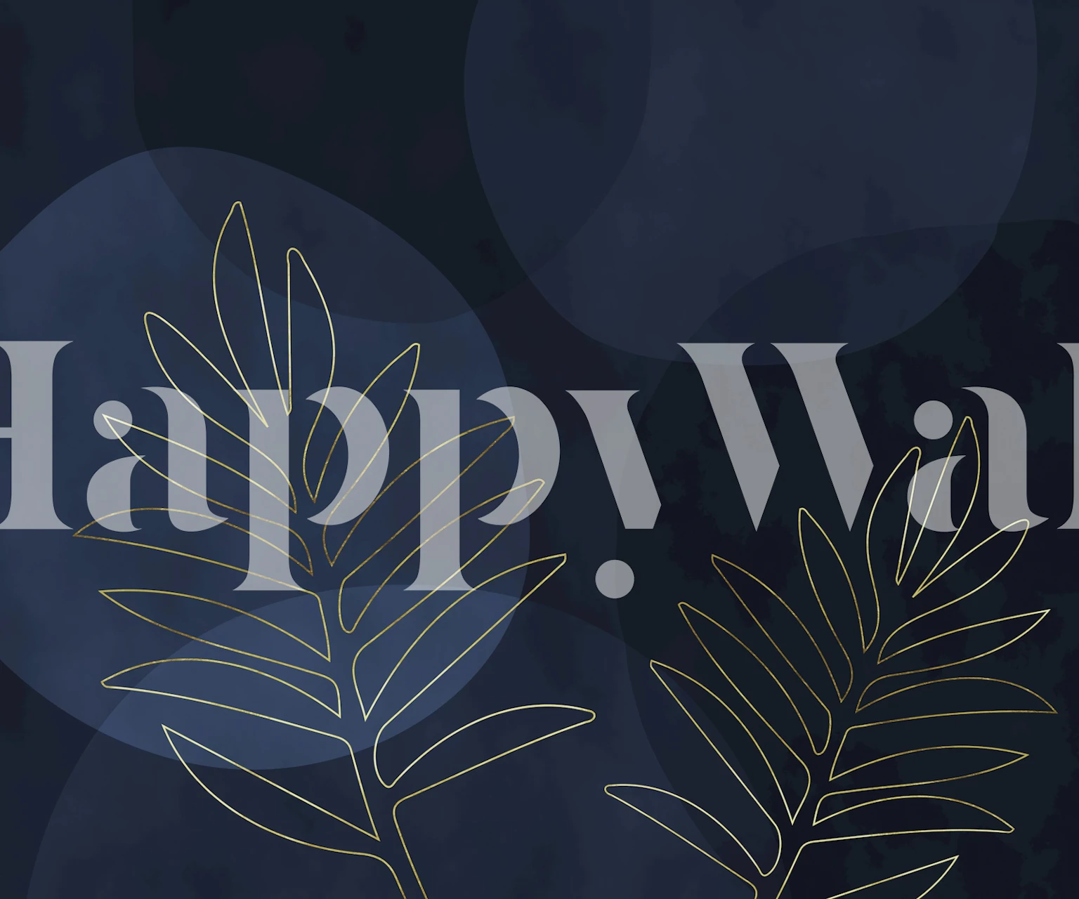 Tropical foliage wallpaper in a room