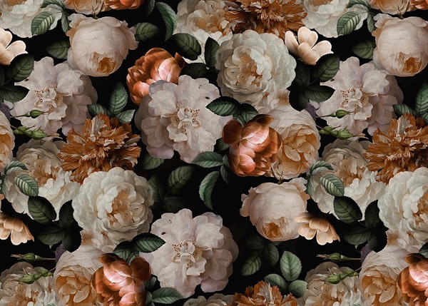 Baroque Vintage Gold Roses