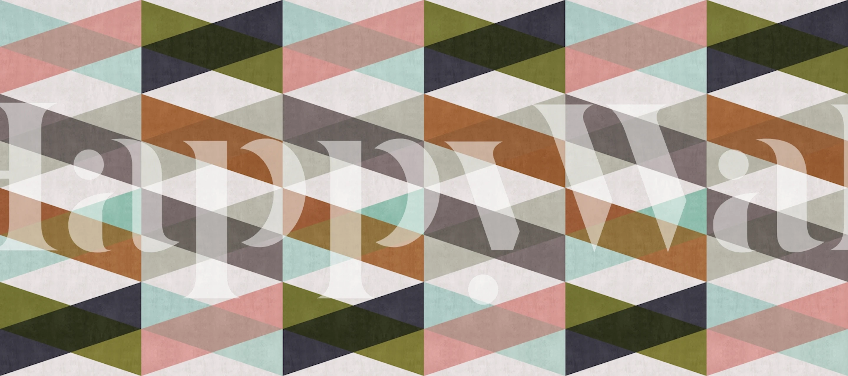 Oblique Geometry 5 wallpaper pattern in a room