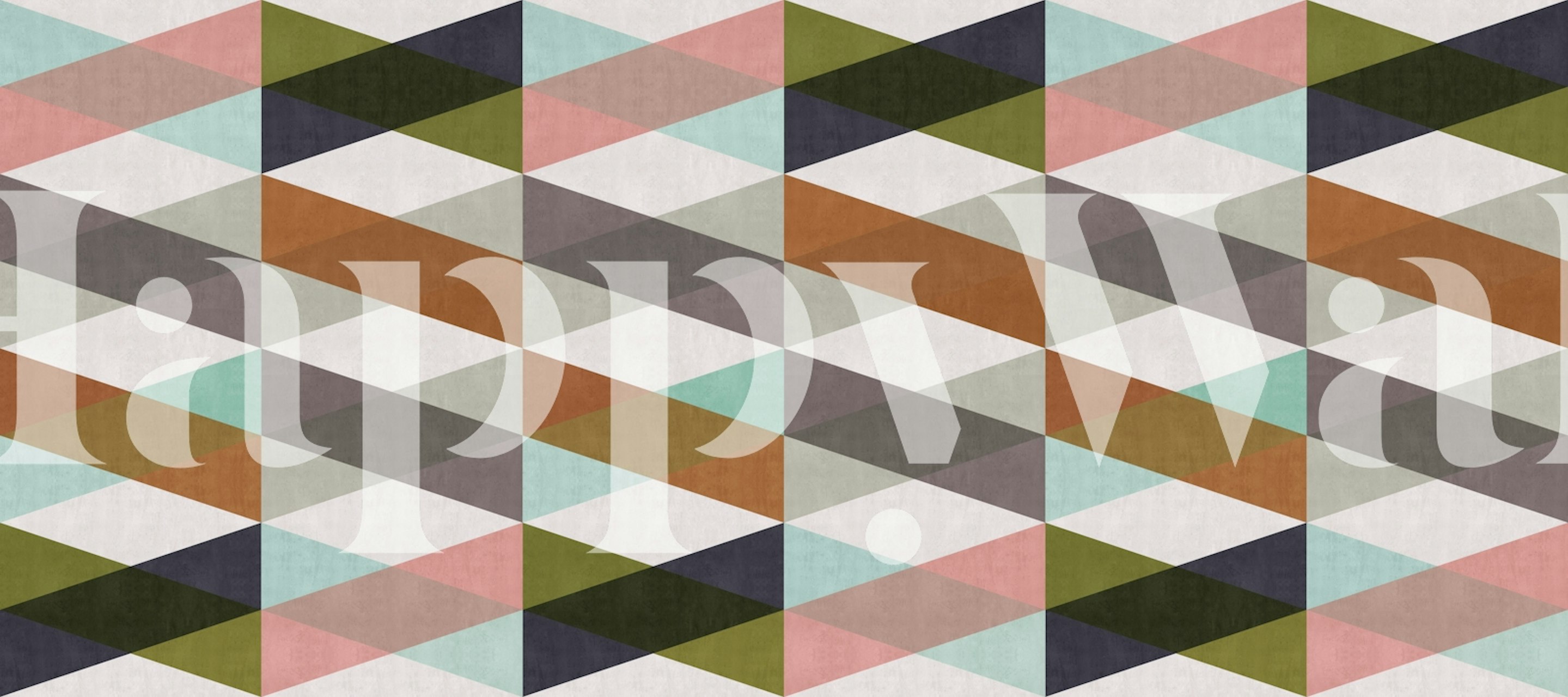 Oblique Geometry 5 wallpaper pattern in a room