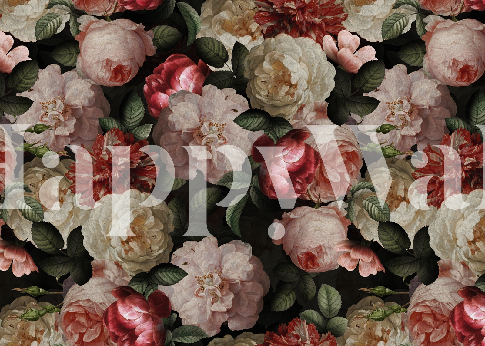 Buy Vintage Pink Roses wallpaper - Free shipping at Happywall.co.uk