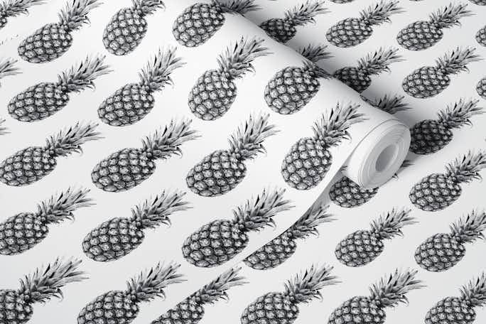 Pineapples pattern 1wallpaper roll