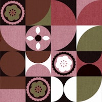 Scandi Floral Bauhaus Geometry papiers peint