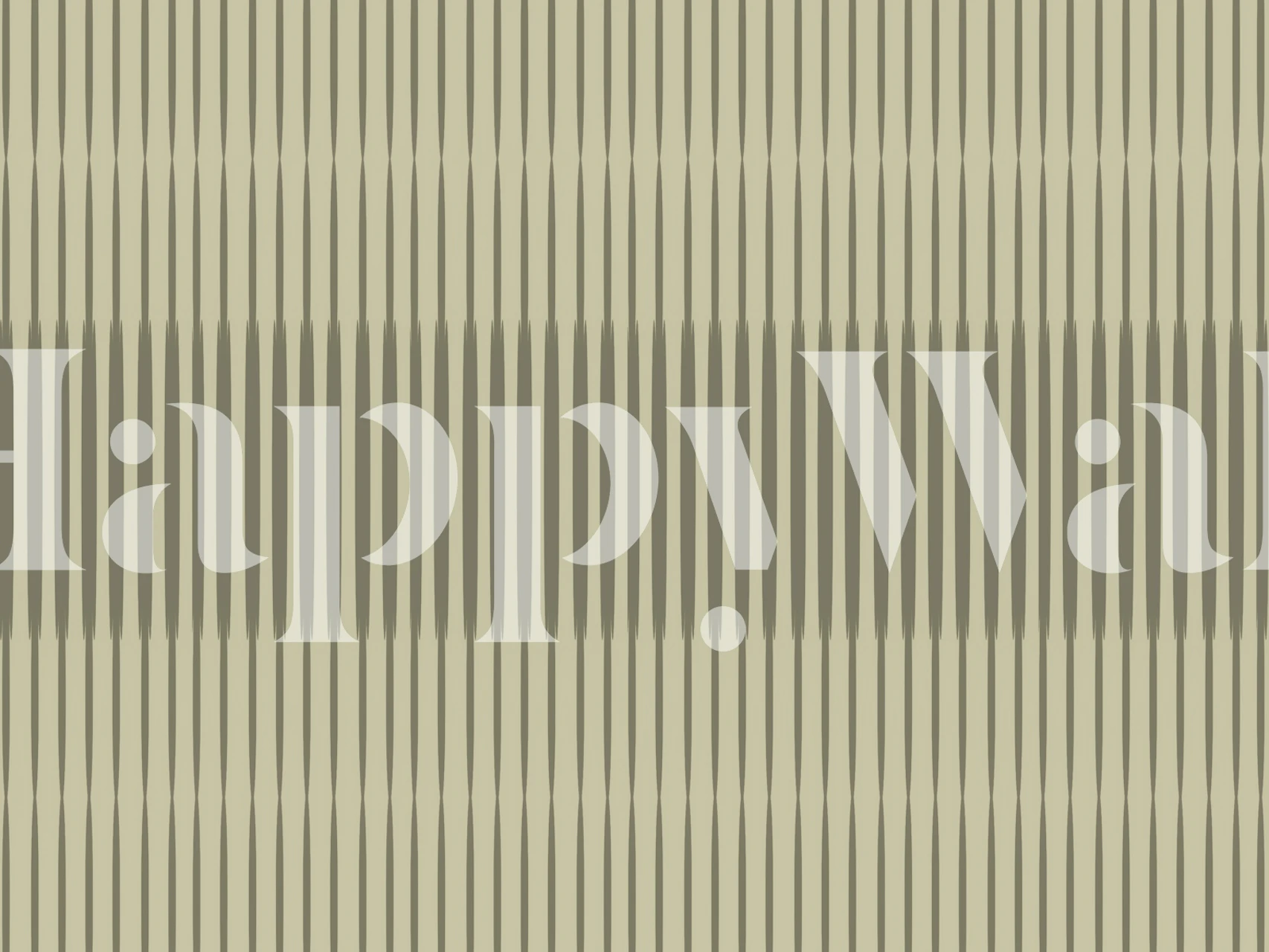 Striped green and beige pattern minimalist wallpaper