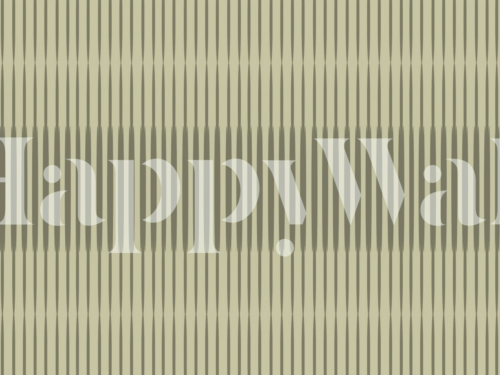 Striped green and beige pattern minimalist wallpaper